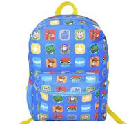 Bioworld Toy Story 5 16" Allover Kids Backpack - Colorful Cartoon School Bag with Front Pocket & Side Mesh, Lightweight Travel Backpack for Boys & Girls