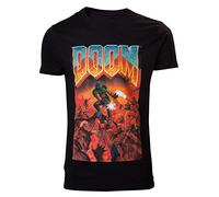 DOOM Classic Boxart Men T-Shirt Black XXL, 100% Cotton, Regular