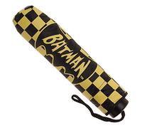 Bioworld Unisex Adult Batman Comic Book Superhero Checker Travel Umbrella Backpacks, Multi-Colour, One Size