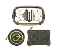 Bioworld Universal Wicked: Part One 3-Piece Cosmetic Pouch Set with Emerald City Design