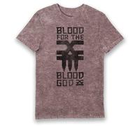 Bioworld Warhammer 40,000 Blood for The Blood God Eco Wash T-Shirt (Medium) Red