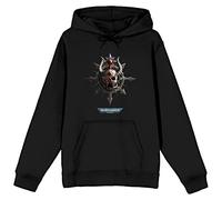 Bioworld Warhammer 40000 Black Space Marines Men's Black Hoodie, Black, S