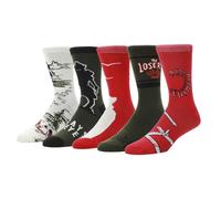 Bioworld Welcome To Derry Mixed Character and Icons Mens 5-Pack Casual Crew Socks