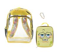 BIOWORLD Womens Kid Lilo & Stitch Backpack Set (Little Kid/Big Kid) Purple Onesize, Set Spongebob Character Print Clear, 16 Inches