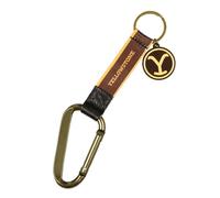 Bioworld Yellowstone Dutton Ranch Keychain Lanyard with Carabiner and Y Logo Charm
