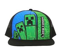 Bioworld Youth Minecraft Creepers & Logo Trucker Hat - Multicolored, Multicolored, One Size