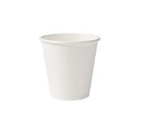 BIOZOYG 50x Disposable Coffee Cups 150 ml / 6 oz, Ø 80 mm White - Paper Cups for hot Drinks Plastic-Free - Coffee Cups Disposable