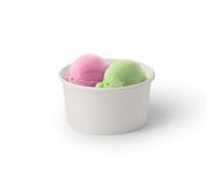 BIOZOYG 50x Paper-ice-Cream Cups 6 oz White - Disposable Cups Plastic-Free and Recyclable - Dessert pots take-Away Food Cup