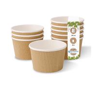 BIOZOYG one-Way Bio Soup Cup Soup to Go White/Brown, 25 375 ml