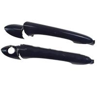 BIPANO car Door Handle Cover Trim Car Exterior Door Handle, for Hyundai, for Sonata 2011 2012 2013 2014 2015 Front Rear Left Right Outside Inside Interior Handles Chrome(Black Outer Front LH RH)