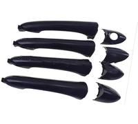 BIPANO car Door Handle Cover Trim Car Exterior Door Handle, for Hyundai, for Sonata 2011 2012 2013 2014 2015 Front Rear Left Right Outside Inside Interior Handles Chrome(Black Outer 4PCS)