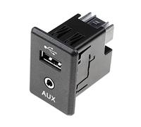 BIPANO Car USB Adapter, USB AUX Port Adapter Audio Player And USB Socket, For Nissan X-TRAIL, Qashqai, 795405012, 2 Ports, 12V DC, Compatible With Laptops, Cellular Phones, MP3 Players