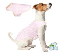 BiPawTi Evaporative Cooling Dog Vest for Hot Weather, Soft Adjustable Cooler Dog Vest with UV Sun Protection, Dog Summer Essentials Cooling for Dogs - Keeps Dogs Cool for Hunting & Outdoor - Pink, L