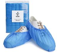 biped 100x Disposable Shoe Covers - Latex-Free Overshoes with Elastic - Waterproof & Non-Slip Shoe Protectors Against Dirt & Moisture - For Home, Clinic & Crafts z2935