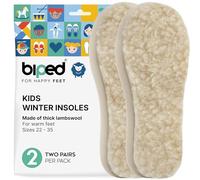 biped 2 Pairs of Children's Lambswool Insoles - Extra Thick Winter Insoles - Warming Insoles for All Children's Shoes and Boots z1021 (UK 10-11 / EU 28-29/7,2 inch)