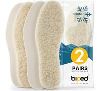 biped 2 Pairs of Lambswool Insoles - Extra Thick Insoles Made of Real Lambswool - Warming Insoles for Men and Women z1015(13)