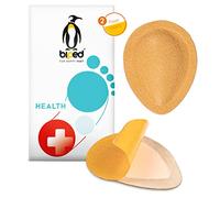 biped - 2 pairs of orthopaedic metatarsal foot pads made of teardrop-shaped leather - retro-capital support - self-adhesive for shoes and sandals z1781(9-12)
