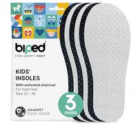 biped 3 Pairs of Children’s Activated Carbon Latex Insoles - Temperature-regulating, for hygienic, Fresh Shoes and feet z2768 (13.5-1.5)