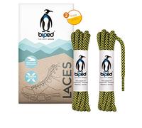 biped Laces 2 Pairs of Bicolor Rope Shoelaces Round Made of Polyester ø 4.5 mm Extra Robust - Tear-Resistant Colorful Shoelaces for Outdoors, Boots and Sneakers z2918(#B03 Yellow/Black,120 cm)