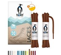 biped Laces 2 Pairs of Bicolor Rope Shoelaces Round Made of Polyester ø 4.5 mm Extra Robust - Tear-Resistant Colorful Shoelaces for Outdoors, Boots and Sneakers z2918(#B07 Black/Orange,150 cm)