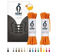 biped Laces 2 Pairs of Round Cotton Shoelaces ø 2 mm Thin - Tear-Resistant Quality Shoelaces for Leather Shoes, Boots, Boots and Casual Shoes - Made in EU z2900(Orange,90 cm)