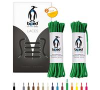 biped Laces 2 Pairs of Round Cotton Shoelaces ø 2 mm Thin - Tear-Resistant Quality Shoelaces for Leather Shoes, Boots, Boots and Casual Shoes - Made in EU z2900(Green,75 cm)