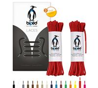 biped Laces 2 Pairs of Round Cotton Shoelaces ø 2 mm Thin - Tear-Resistant Quality Shoelaces for Leather Shoes, Boots, Boots and Casual Shoes - Made in EU z2900(red,90 cm)