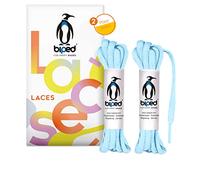 biped Laces 2 Pairs of Tear-Resistant Polyester Shoelaces for Women's, Men's and Children's Shoes, Sneakers, Sports and Running Shoes Oval 6 mm z2912(#23 Baby Blue,110 cm)