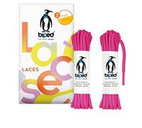 biped Laces 2 Pairs of Tear-Resistant Shoelaces for Leather Shoes, Boots, Boots - for Work, Leisure and Sports Shoes - 100% Polyester Shoelaces, Round, ø 4 mm z2914(#13 Pink,140 cm)