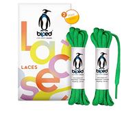biped LACES 2 pairs oval shoelaces 6 mm - tear-resistant premium polyester shoe laces - shoelaces for sports shoes, running, basketball, sneakers and boots z2912(#19 Classic Green,75 cm)