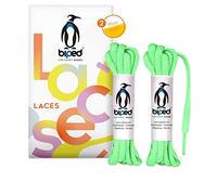 biped LACES 2 pairs oval shoelaces 6 mm - tear-resistant premium polyester shoe laces - shoelaces for sports shoes, running, basketball, sneakers and boots z2912(#22 Mint Green,150 cm)
