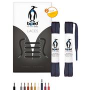 biped Laces 2 Pairs Waxed Laces Flat - Made of Cotton 7 mm - Tear-Resistant Premium Shoe Laces for Leather Shoes, Boots, Casual and Work Shoes z2916(#29 Navy Blue,120 cm)