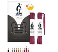 biped Laces 2 Pairs Waxed Laces Flat - Made of Cotton 7 mm - Tear-Resistant Premium Shoe Laces for Leather Shoes, Boots, Casual and Work Shoes z2916(#38 Bordeaux,75 cm)