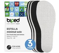 biped Minimal Sole Estella - Set of 3 Pairs of Insoles for Minimalist and Barefoot Shoes - Activated Carbon Odour Control - Fresh Comfort Insoles for Adults and Children(32)