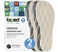 biped Minimal Sole ORISSON - 2 Pairs Felt Insoles for Barefoot Shoes - Real Wool Shoe Inserts - Warming Thermal Insoles - fit Minimal Shoes for Adults and Kids(27)