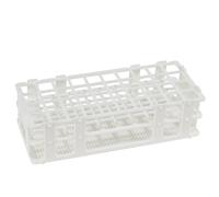 BIPEE Plastic Test Tube Rack for 20mm, 40 Wells, White,Detachable (40 Hole)