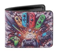 bipkonu Kids Wallet for Boys, Boys Wallet for Kids Ages 5-7 8-10 9-12 12-14, Funny Leather Bifold Rfid Blocking Purse Coin Pocket Id Window, Christmas Birthday Gift for Teens Boy Youth, Game-1