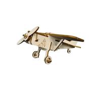 Biplane 3D Wooden Puzzles,Mechanical Gear Model to Build,Self Assembly Educational Toys,Gifts for Teens and Adults