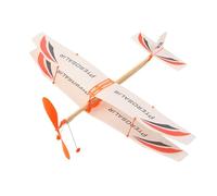 Biplane Model Kit, Rubber Band Airplane Toy, Compact Aircraft Building Set, 19.69x16.93 inches Colorful Educational Design, Easy Assembly for Kids, Indoor & Outdoor Learning Fun