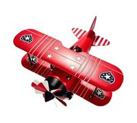 Biplane Wind Spinners Outdoor Airplane Decorative Wind Sculpture
