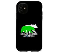 Bipolar Bear Disorder Awareness Mental Health Pun Case for iPhone 11