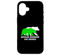 Bipolar Bear Disorder Awareness Mental Health Pun Case for iPhone 16