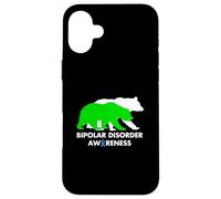 Bipolar Bear Disorder Awareness Mental Health Pun Case for iPhone 16 Plus