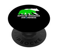 Bipolar Bear Disorder Awareness Mental Health Pun PopSockets Adhesive PopGrip