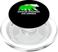 Bipolar Bear Disorder Awareness Mental Health Pun PopSockets PopGrip for MagSafe