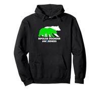 Bipolar Bear Disorder Awareness Mental Health Pun Pullover Hoodie