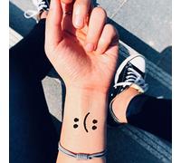 Bipolar Borderline Personality Disorder Depression Temporary Tattoo Sticker (Set Of 2) - OhMyTat