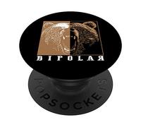 Bipolar | Cute Mental Disorder Polar Bear Gift PopSockets Swappable PopGrip