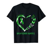 Bipolar Disorder Awareness I'm Survivor Heart Ribbon T-Shirt
