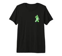 Bipolar Ribbon Pocket Tee Funny Bipolar Disorder Awareness Premium T-Shirt